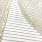 Preview: Teppich mit orientalischem Flair | luxuriös | weiß gold