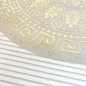 Preview: Teppich mit orientalischem Flair | luxuriös | weiß gold