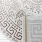 Preview: Teppich mit orientalischem Flair | luxuriös | weiß beige