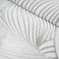 Preview: Teppich Silber Strukturmuster modern weich Wohnbereich