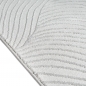 Preview: Teppich Silber Strukturmuster modern weich Wohnbereich