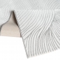 Preview: Teppich Silber Strukturmuster modern weich Wohnbereich