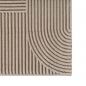 Preview: Teppich Beige Grafik Design zeitlos Wohnbereich