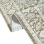 Preview: Designer Teppich Grün Beige Vintage floral modern stilvoll