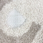 Preview: Kinderzimmer Teppich weiche Baby Spielmatte Hoch Tief Effekt weiss braun creme