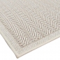 Preview: Wetterfester pflegeleichter In-Outdoor-Teppich in modernem Creme-Grau-Design