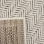 Preview: Wetterfester pflegeleichter In-Outdoor-Teppich in modernem Creme-Grau-Design