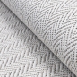 Preview: Moderner, pflegeleichter In-Outdoor Teppich mit wetterfestem Zick-Zack Muster in Beige