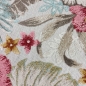 Preview: In- & Outdoor Teppich Blumen Muster mit 3d-Effekt in Türkis Bunt
