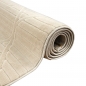 Preview: Weicher Wohnzimmerteppich mit niedrigflor und marokkanischem Muster in Beige
