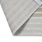 Preview: Vielseitiger In- & Outdoor Teppich in Creme mit Linienmuster in bunt
