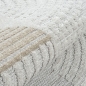 Preview: In- & Outdoor-Teppich mit geometrischem Design in natürlichen Farbtönen