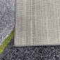 Preview: Teppich Wohnzimmer Wellen Design in grau anthrazit grün - pflegeleicht