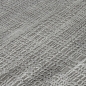 Preview: Designertepich mit Netz Karomuster glänzend in silber grau