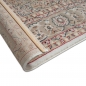 Preview: Teppich Creme Beige mit präzisem Medaillon und Ornamentstruktur