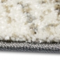 Preview: Design Teppich Beige Grau Holzstruktur Kreis modern elegant Wohnbereich