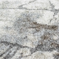 Preview: Design Teppich Creme Grau Steinoptik modern elegant Wohnbereich