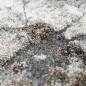 Preview: Design Teppich Creme Grau Steinoptik modern elegant Wohnbereich