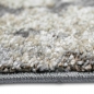 Preview: Design Teppich Creme Grau Steinoptik modern elegant Wohnbereich