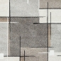 Preview: Moderner Teppich mit geometrischem Muster – Beige, Grau & Schwarz – Weich & pflegeleicht