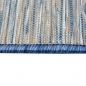 Preview: Küchenteppich Indoor Teppich Outdoor Teppich  blau meliert beidseitig nutzbar