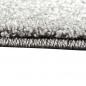 Mobile Preview: Moderner Teppich Kurzflor Wohnzimmerteppich karo abstrakt grau schwarz weiss türkis