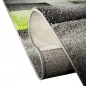 Preview: Moderner Teppich Kurzflor Wohnzimmerteppich karo abstrakt grün grau