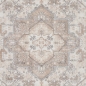 Preview: Warm-gemütlicher Kurzflorteppich Orientdesign verziert beige