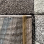 Preview: Designer Teppich Karo Pastell blau creme braun taupe