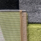 Preview: Designer Teppich Wohnzimmerteppich karo grün grau creme schwarz