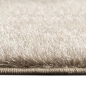 Preview: Glamour Teppich Hochflor flauschig warm • in beige