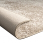 Preview: Glamour Teppich Hochflor flauschig warm • in beige