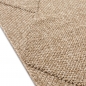 Preview: Teppich In- und Outdoor mit Jute-Optik vielseitig einsetzbar in Beige/Braun