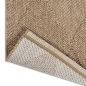 Preview: Teppich In- und Outdoor mit Jute-Optik vielseitig einsetzbar in Beige/Braun