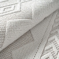 Preview: Moderner Teppich mit Loop-Struktur und Reliefmuster Creme