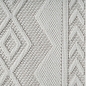 Preview: Moderner Teppich mit Loop-Struktur und Reliefmuster Creme
