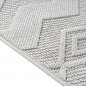 Preview: Moderner Teppich mit Loop-Struktur und Reliefmuster Creme