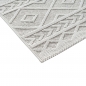 Preview: Moderner Teppich mit Loop-Struktur und Reliefmuster Creme