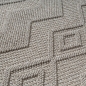 Preview: Moderner Teppich mit Loop-Struktur und Reliefmuster Beige