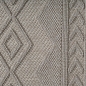 Preview: Moderner Teppich mit Loop-Struktur und Reliefmuster Beige