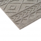 Preview: Moderner Teppich mit Loop-Struktur und Reliefmuster Beige