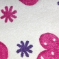 Preview: Kinderzimmer-Teppich mit Schmetterlingen in creme pink Läufer