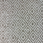 Preview: Außenteppich Balkon wetterbeständig flachgewebe im Rautendesign in beige