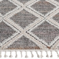 Preview: Orientalischer Teppich mit schönem Rautenmuster in beige