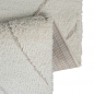 Preview: Zeitlose Eleganz: Stilvoller 3D-Teppich mit skandinavischem Rautenmuster in Weiß und Creme-beige