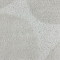 Preview: Weicher Hochflor Teppich Pflegeleicht mit modernem in Creme