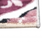 Preview: Designteppich Kreisornamente Pink Lila Grau Creme – elegant & modern