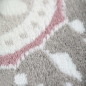 Preview: Designteppich Kreisornamente Pink Lila Grau Creme – elegant & modern