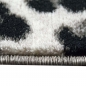 Preview: Designteppich Leopardenmuster Grau Schwarz Creme für moderne Räume