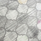 Preview: Designteppich mit marokkanischem Muster Grau mit farbigen Akzenten Preview: Designteppich mit marokkanischem Muster Grau mit farbigen Akzenten